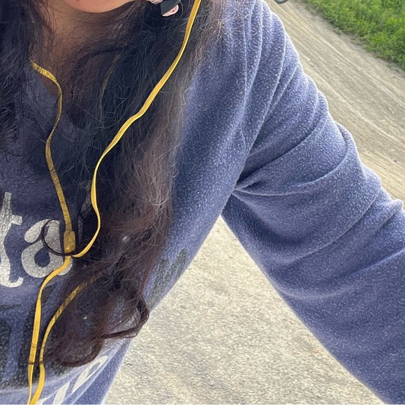 TALK TO ME Fun WILDFOX Distressed Sweat Cropped Top Oversized Vintage Statement - Picture 9 of 10